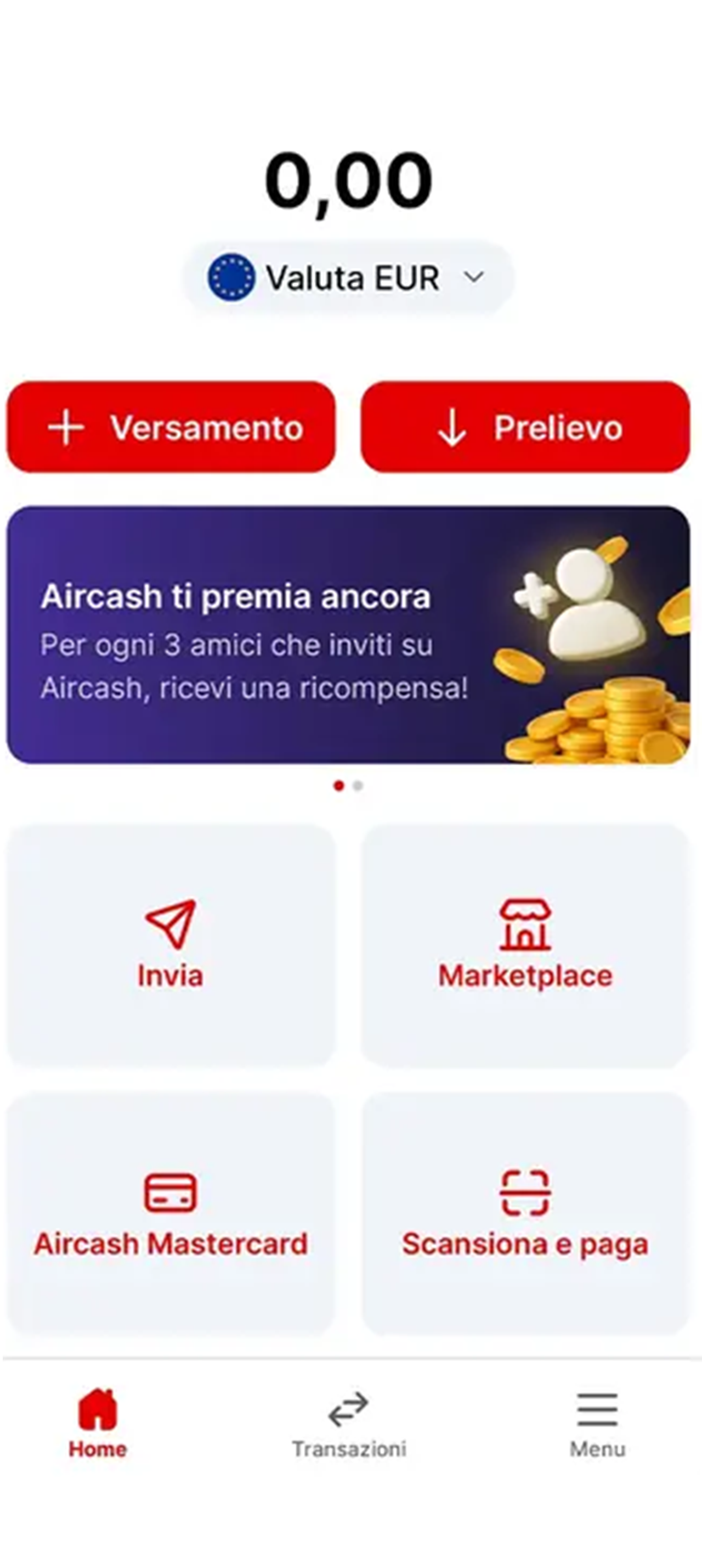 Wallet attivato