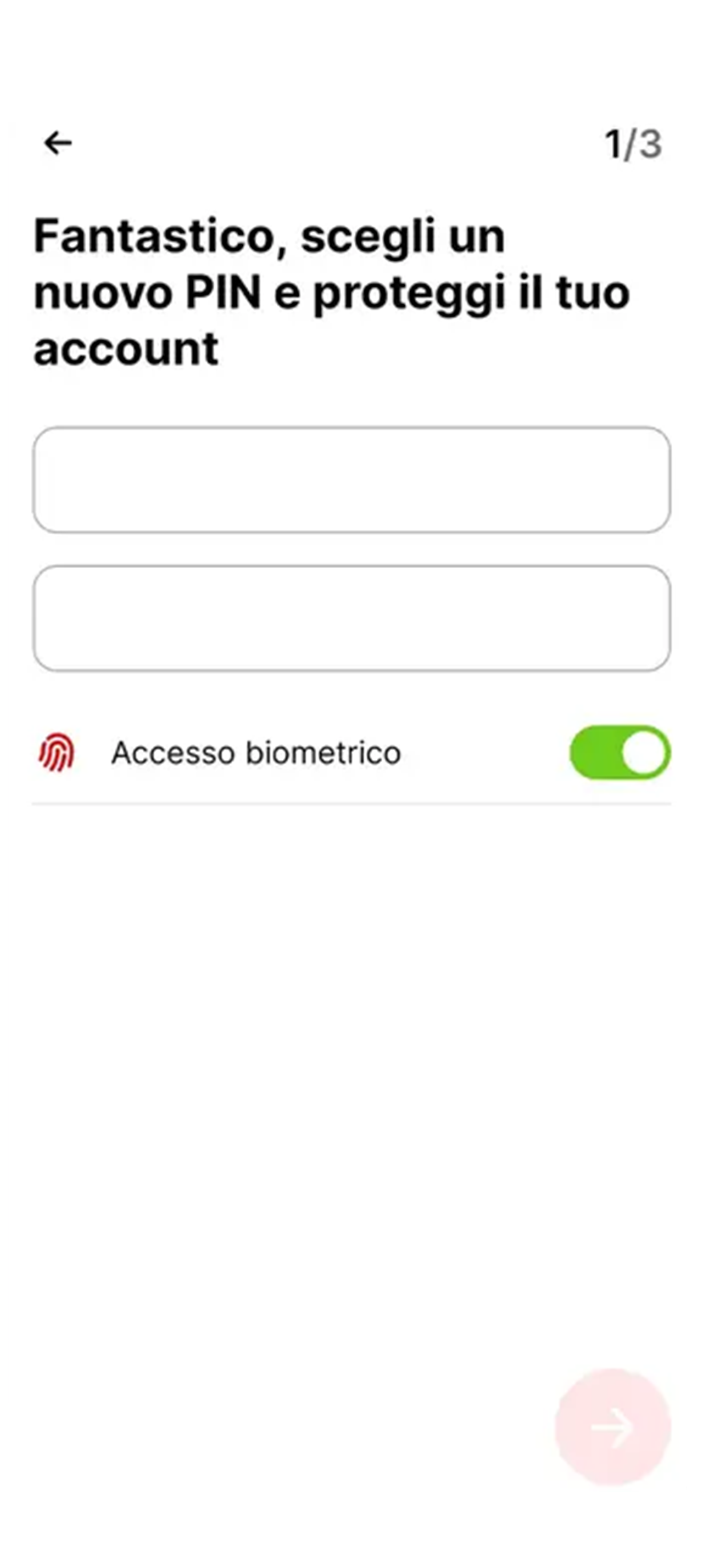 PIN sicurezza